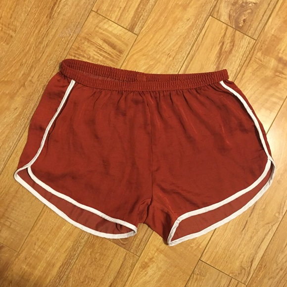 aerie Pants - Aerie red and white sport shorts